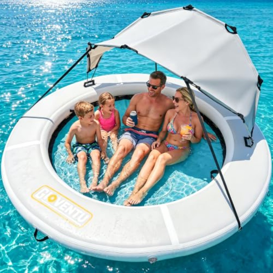 Pool Float Ring Inflatable - Hamac flottant gonflable de 8 pieds