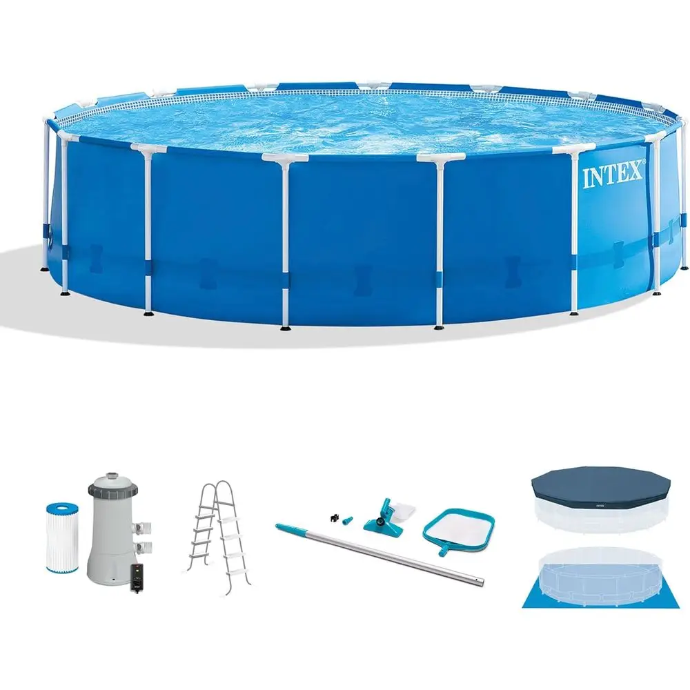 Pool Ladder Above Ground - Ensemble de piscine hors sol ronde