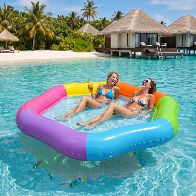 Nouveau matelas flottant gonfl - Pool Lounger Inflatable avis et prix