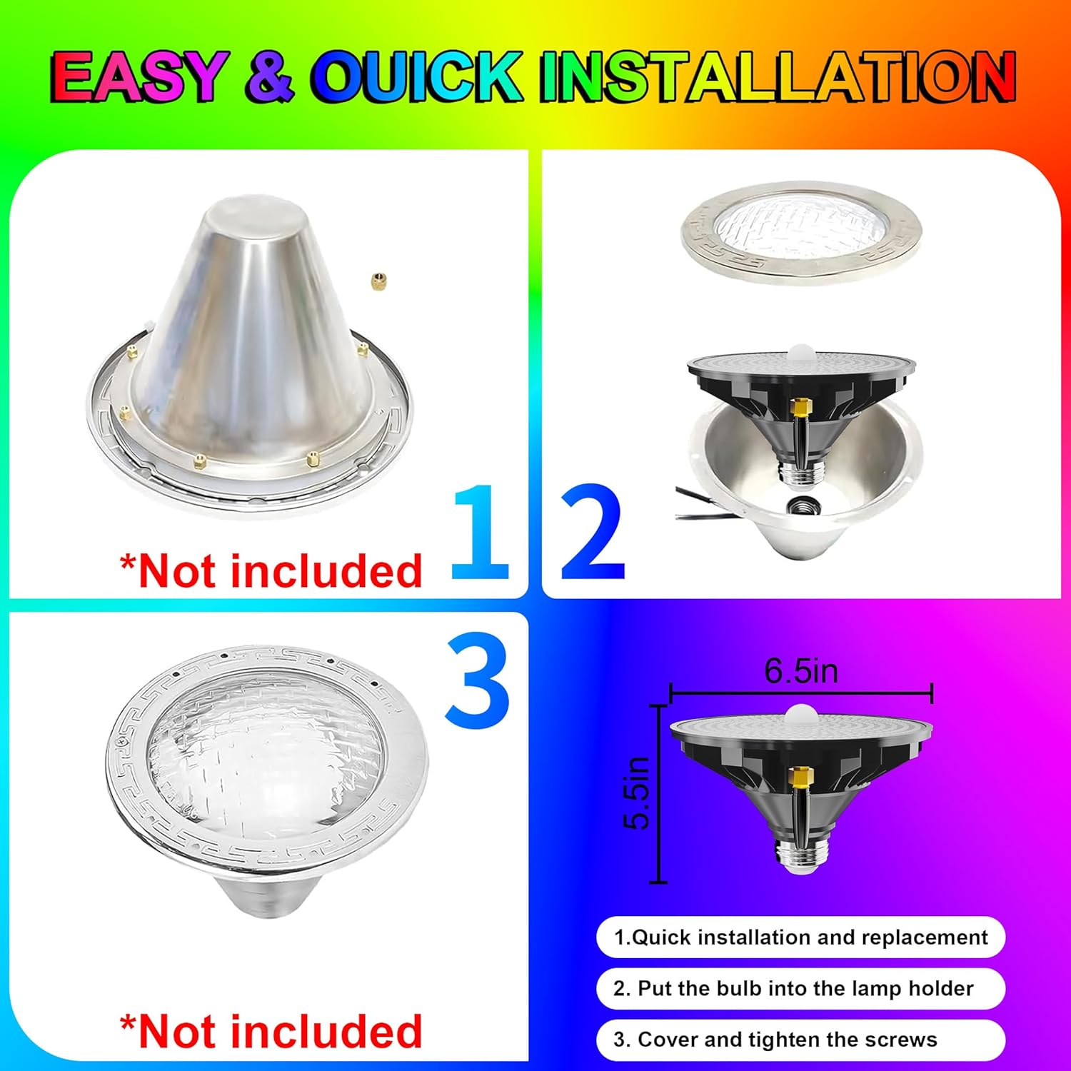 Lampes solaires pour piscine,  - Pool Light Solar Rechargeable avis et prix