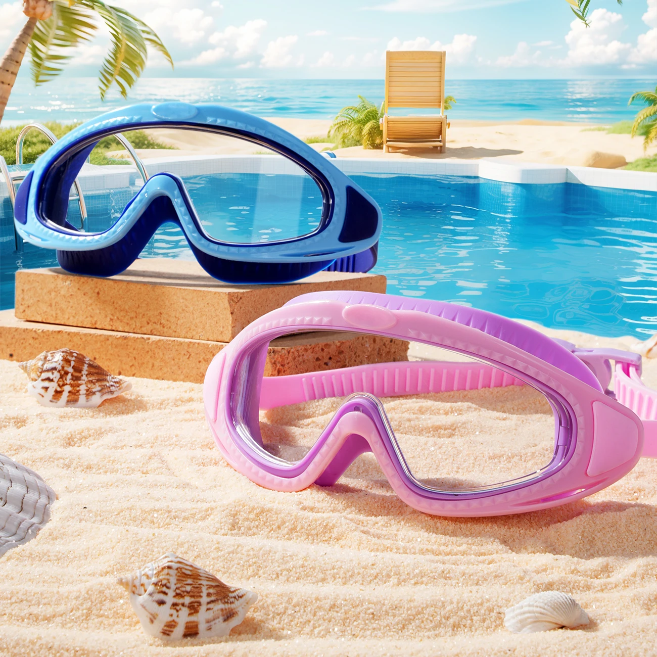 Lunettes de natation unisexes  - Swim Goggles Anti Fog Uv avis et prix