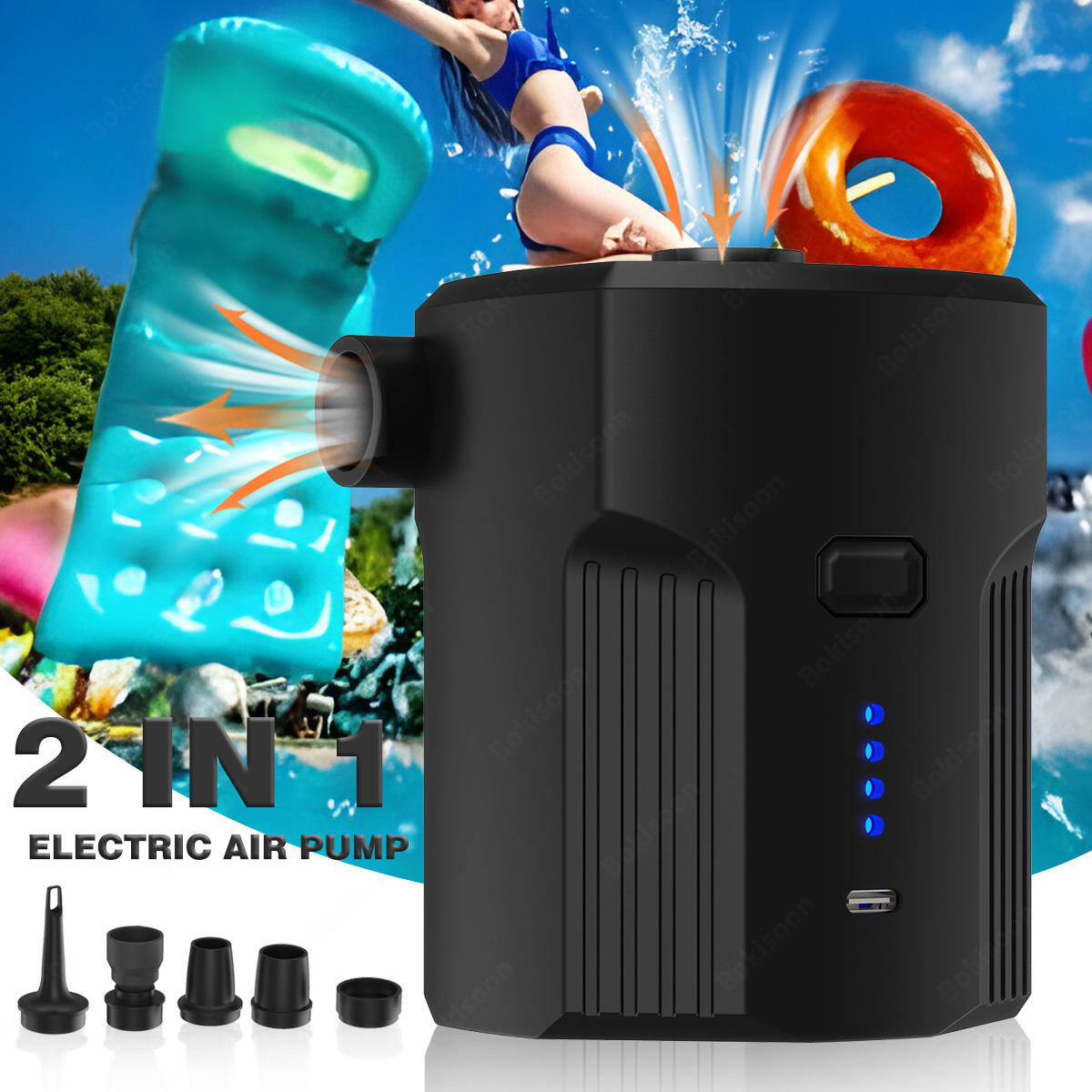 Pompe à air électrique portabl - Pool Lounger Inflatable avis et prix