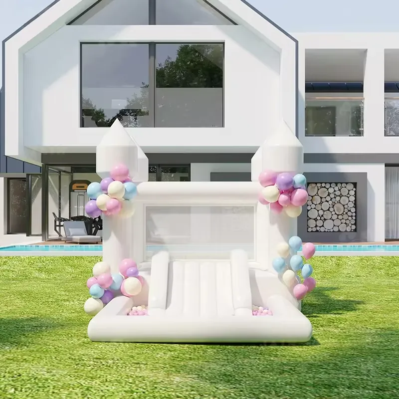 Château gonflable blanc de qua - Water Slide Inflatable avis et prix